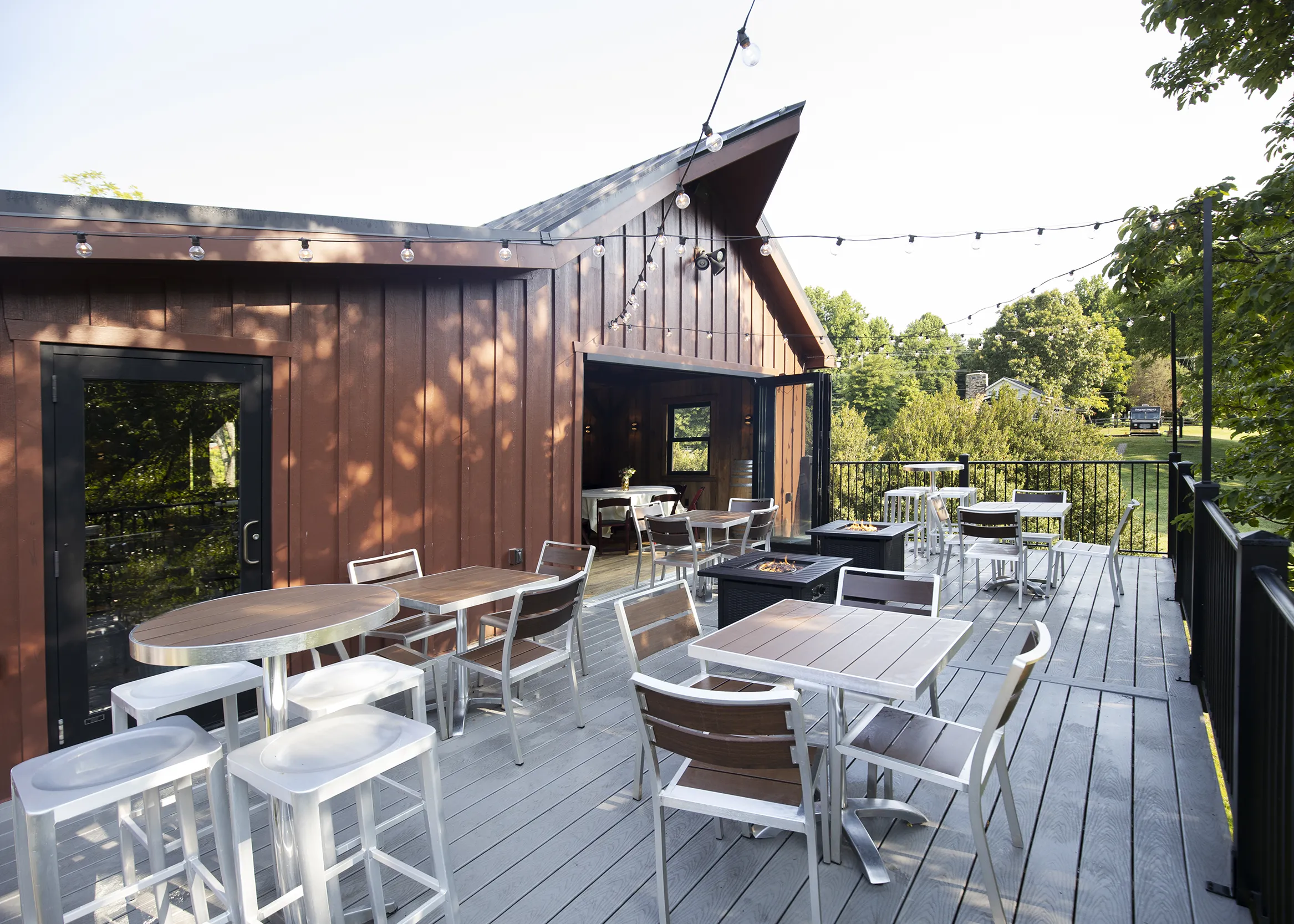 Hayloft deck at Paradise Springs winery